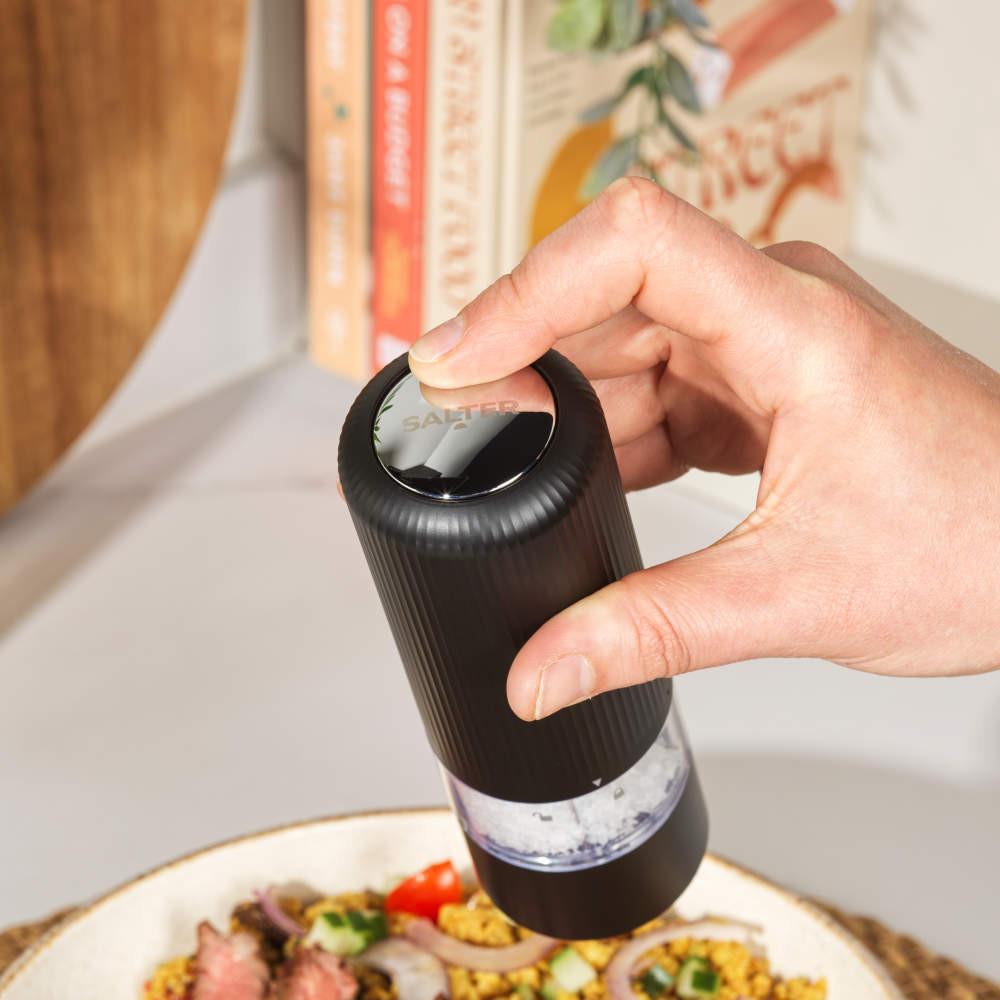 Salter Clarence Electric Salt & Pepper Mill Set – Black
