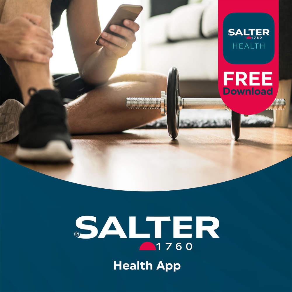 Salter Curve Bluetooth Smart Analyser Bathroom Scale Black/White