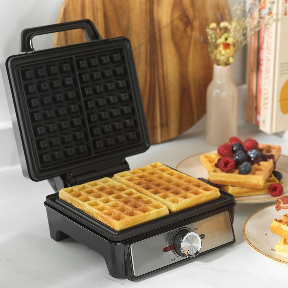 Salter Deep Fill Waffle Maker - Adjustable Temperature