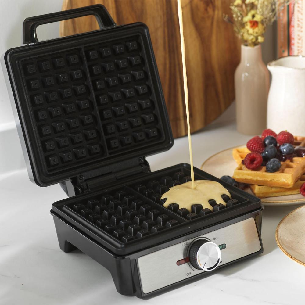 Salter Deep Fill Waffle Maker - Adjustable Temperature