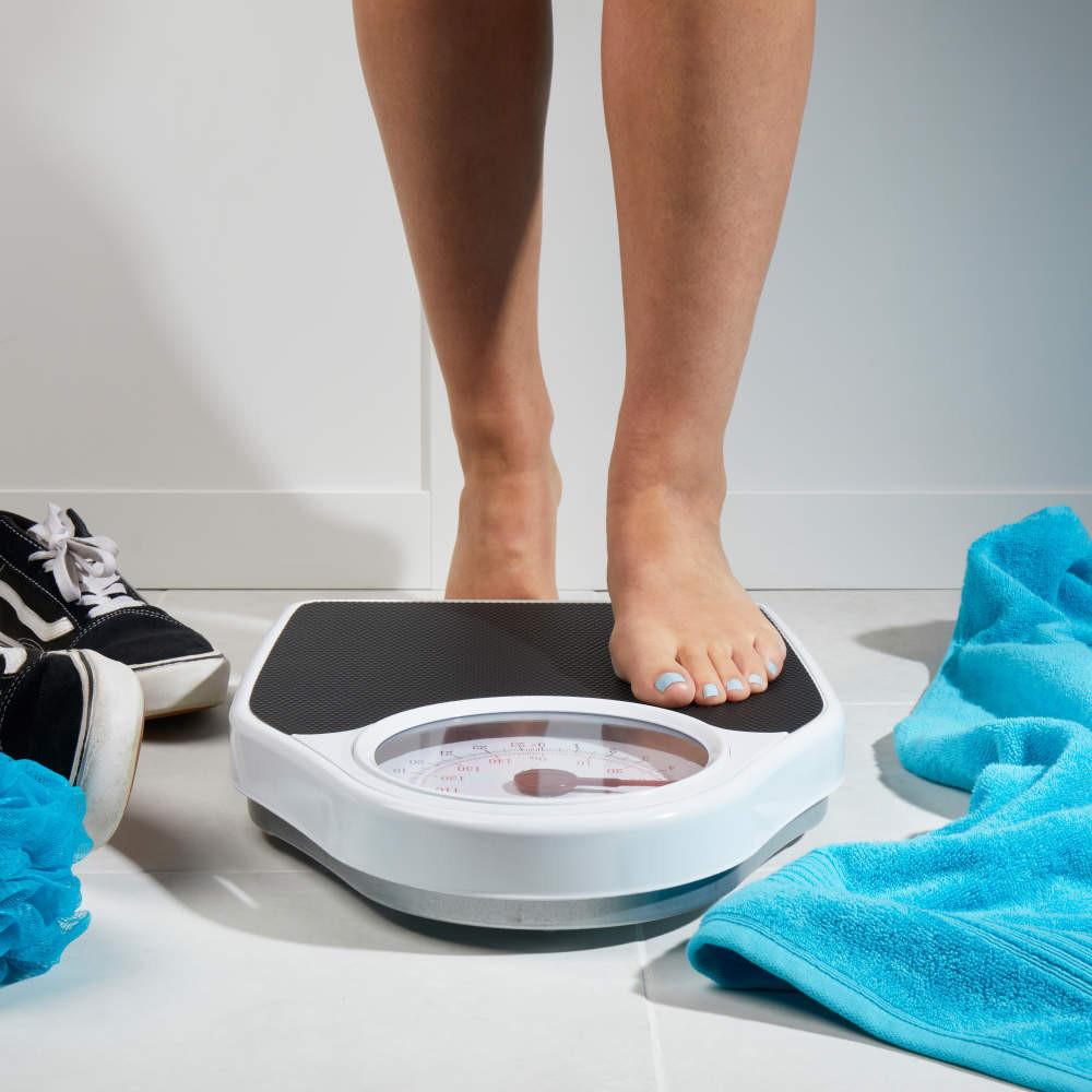 salter Doctor Style Mechanical Bathroom Scale - White