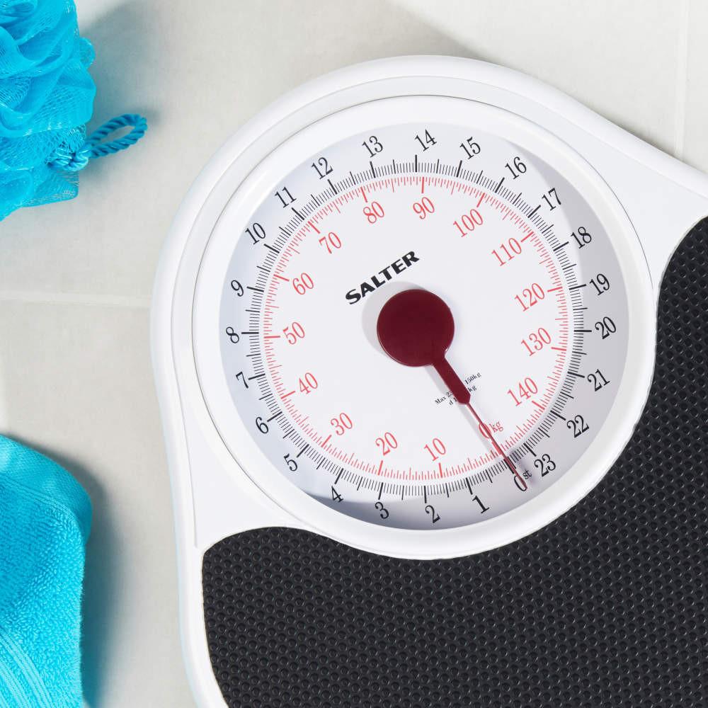 salter Doctor Style Mechanical Bathroom Scale - White