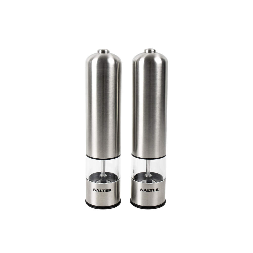 salter Electronic Salt & Pepper Mills - Stainless Steel