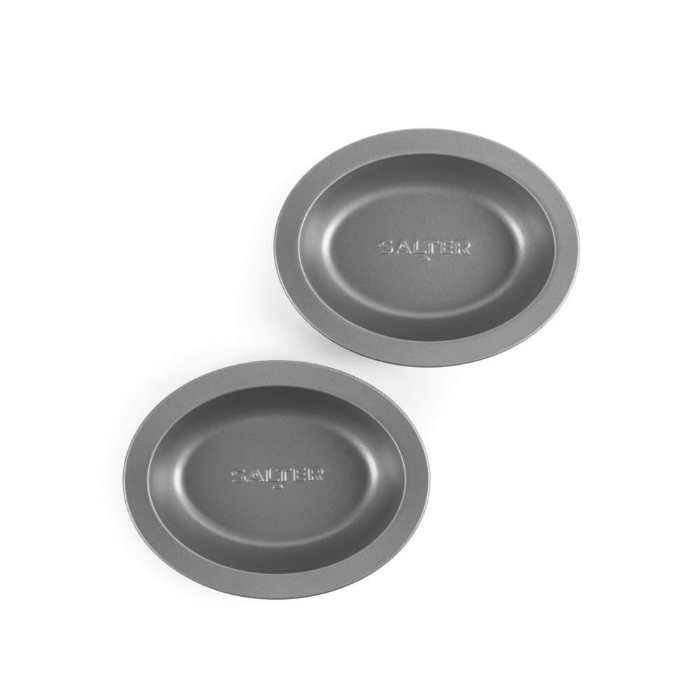 Salter Essentials 2-Piece Oval Deep Dish Set – Non-Stick