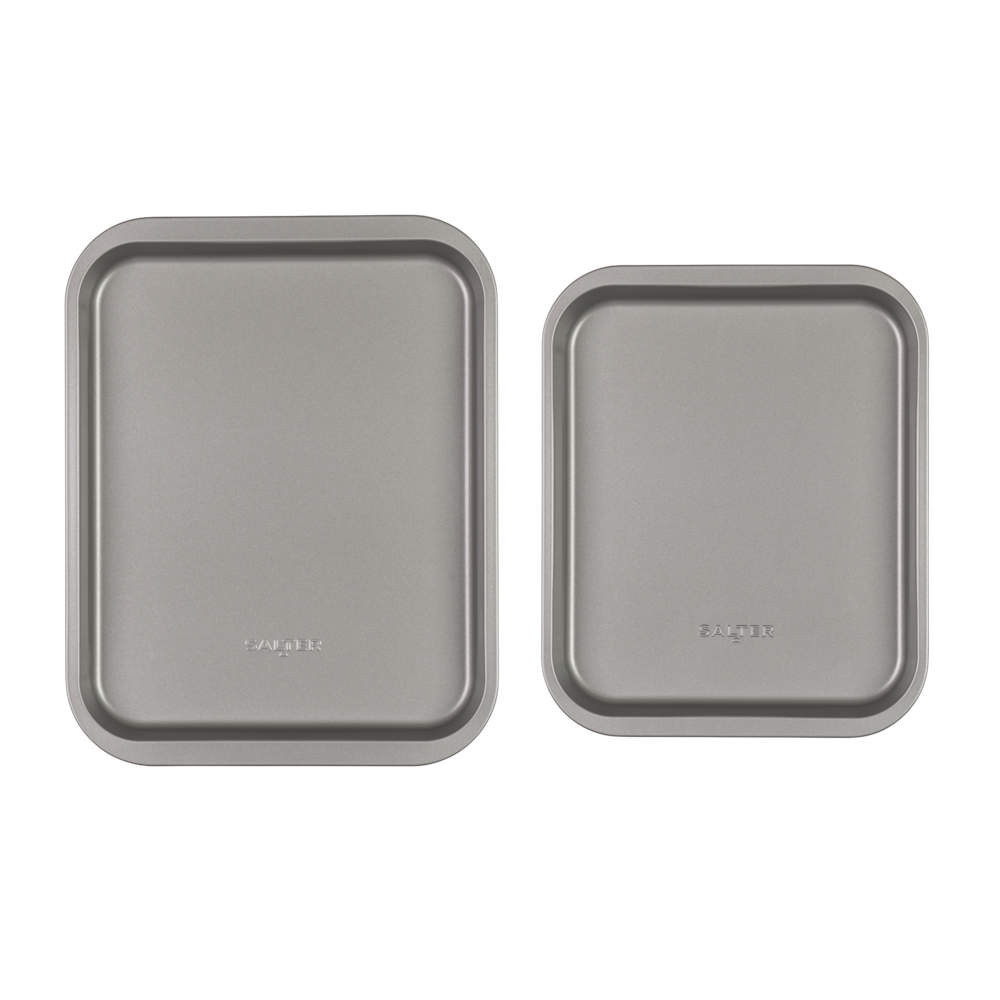 salter Essentials Baking Tray Set – 31cm & 35cm- Non-Stick -PFOA-Free