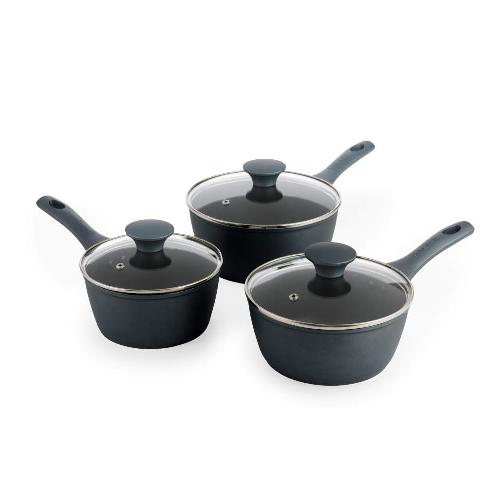 salter Excellence 3-Piece Saucepan Set – Non-Stick Coating