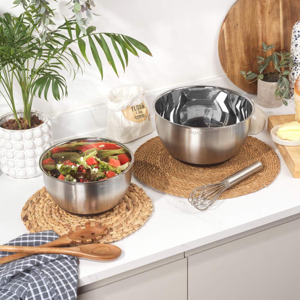 Salter Expert Set Of 2 Mixing Bowls – Stainless Steel
