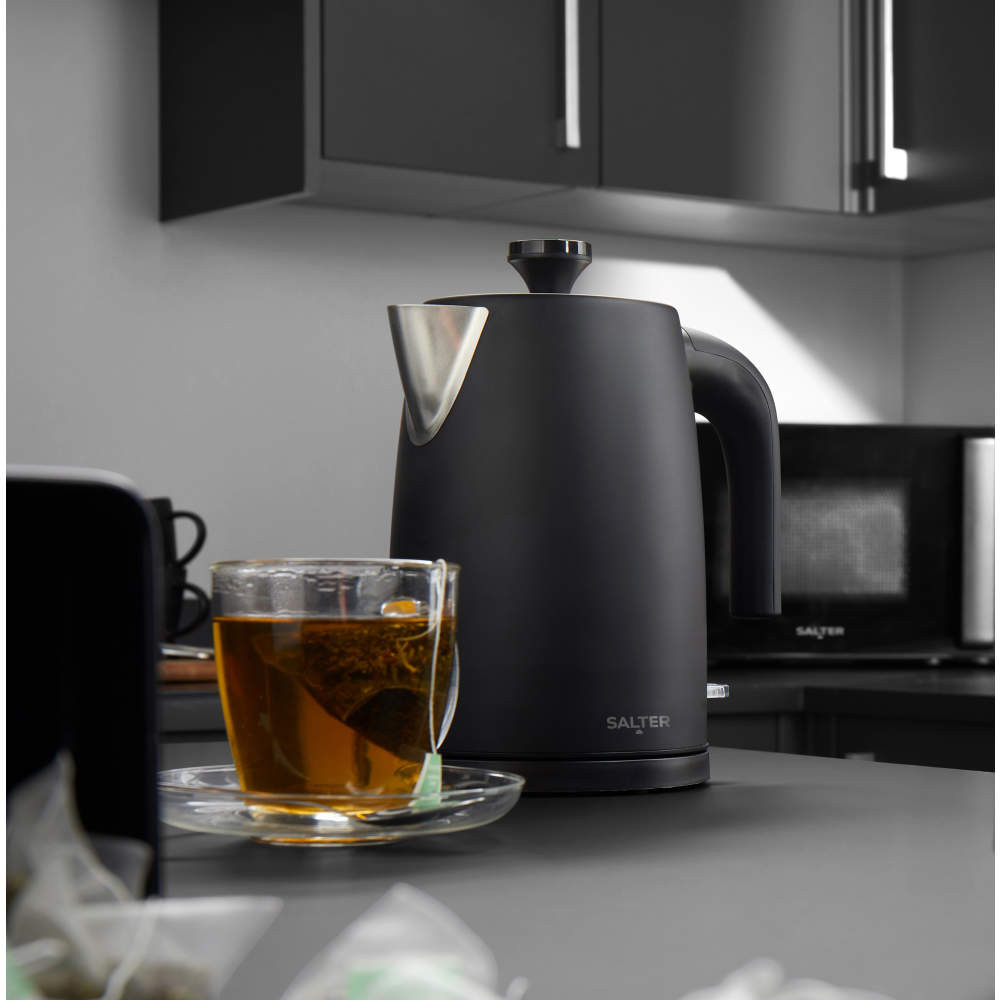 Salter Kuro Kettle 2-Slice Toaster & 3.5L Slow Cooker - Black