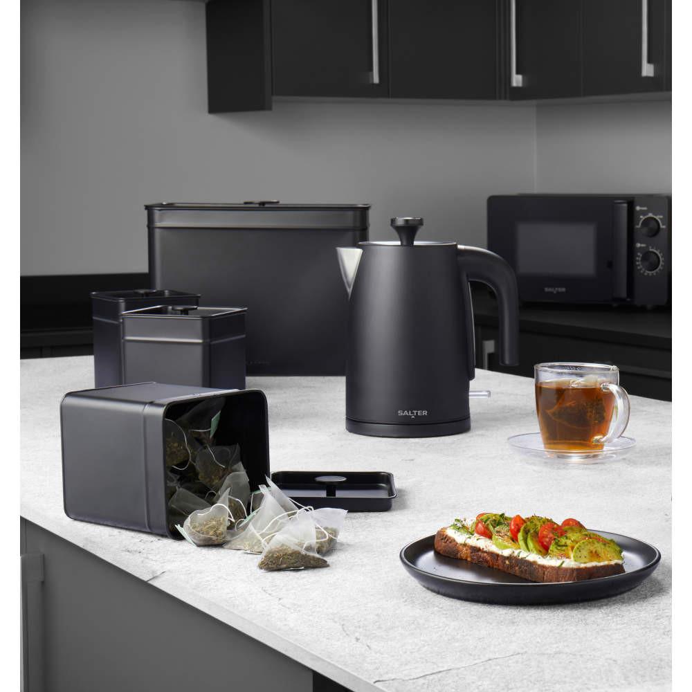 Salter Kuro Kettle & Toaster Set - With Canisters & Bread Bin