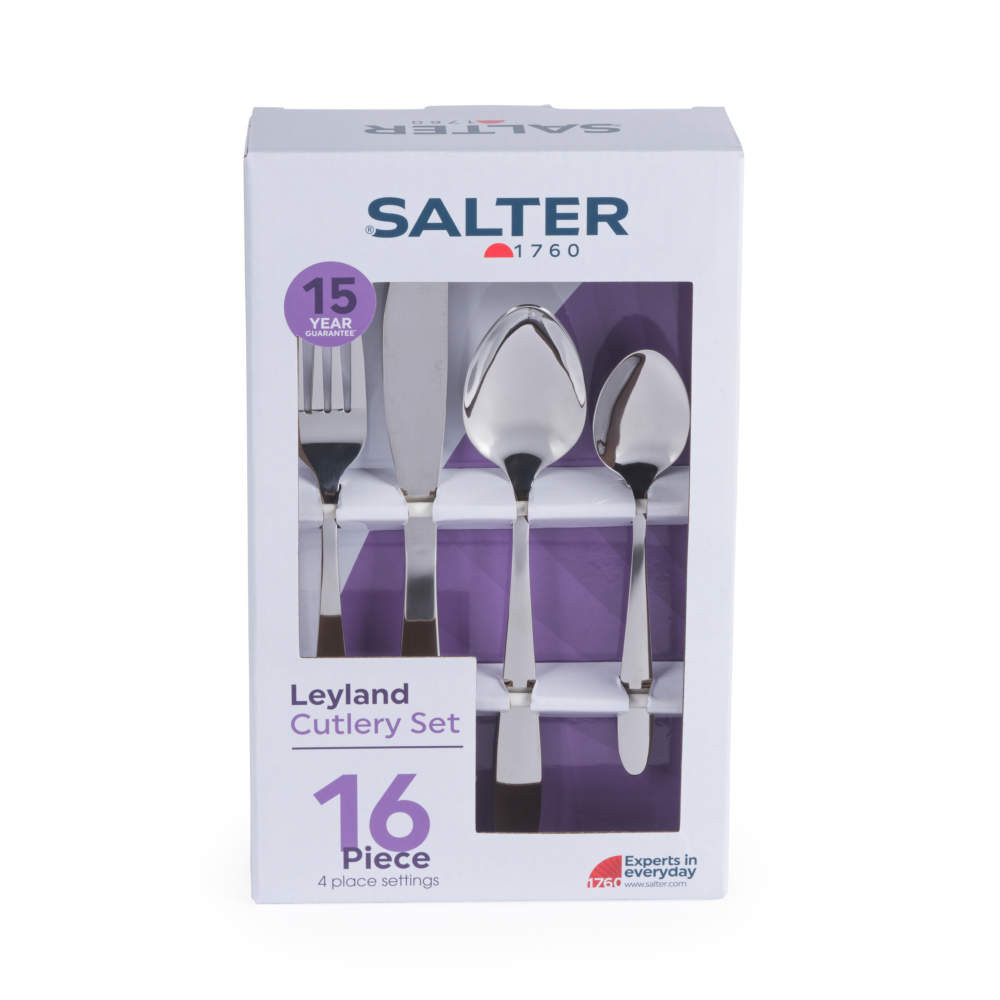 Salter Leyland 32-Piece Cutlery Set – Stainless Steel