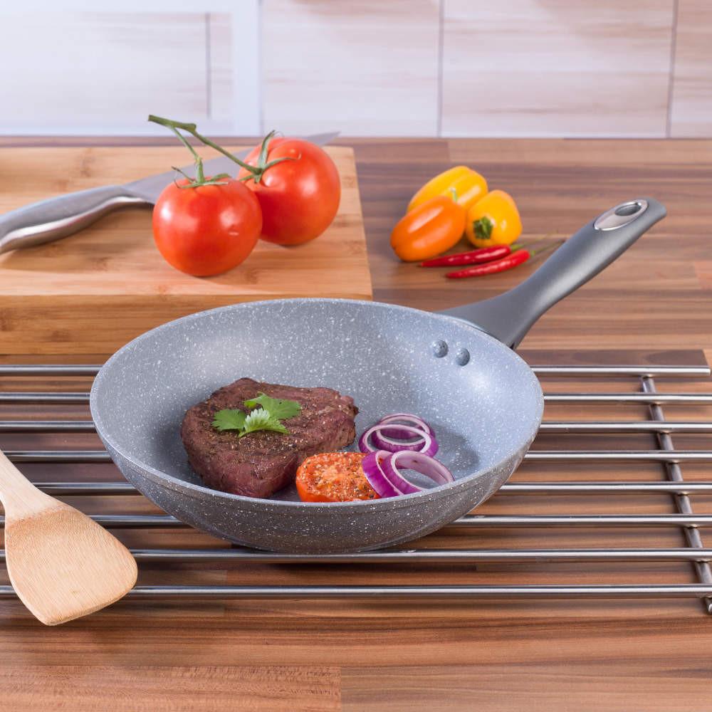 Salter Marblestone 3-Piece Frying Pan Set - 20/24/28cm