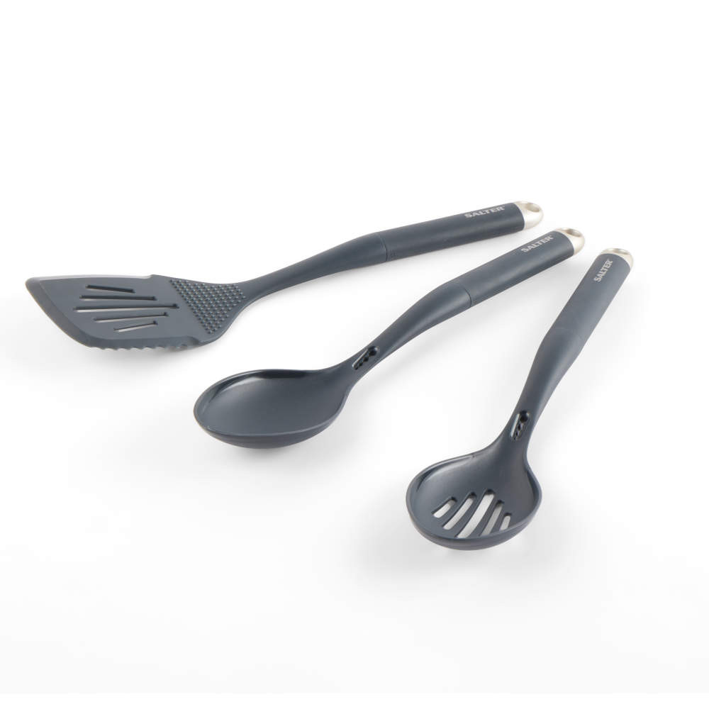 Salter Marino 3 Piece Utensil Kitchen Set – Blue/Grey