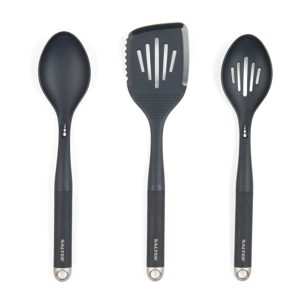 salter Marino 3 Piece Utensil Kitchen Set – Blue/Grey