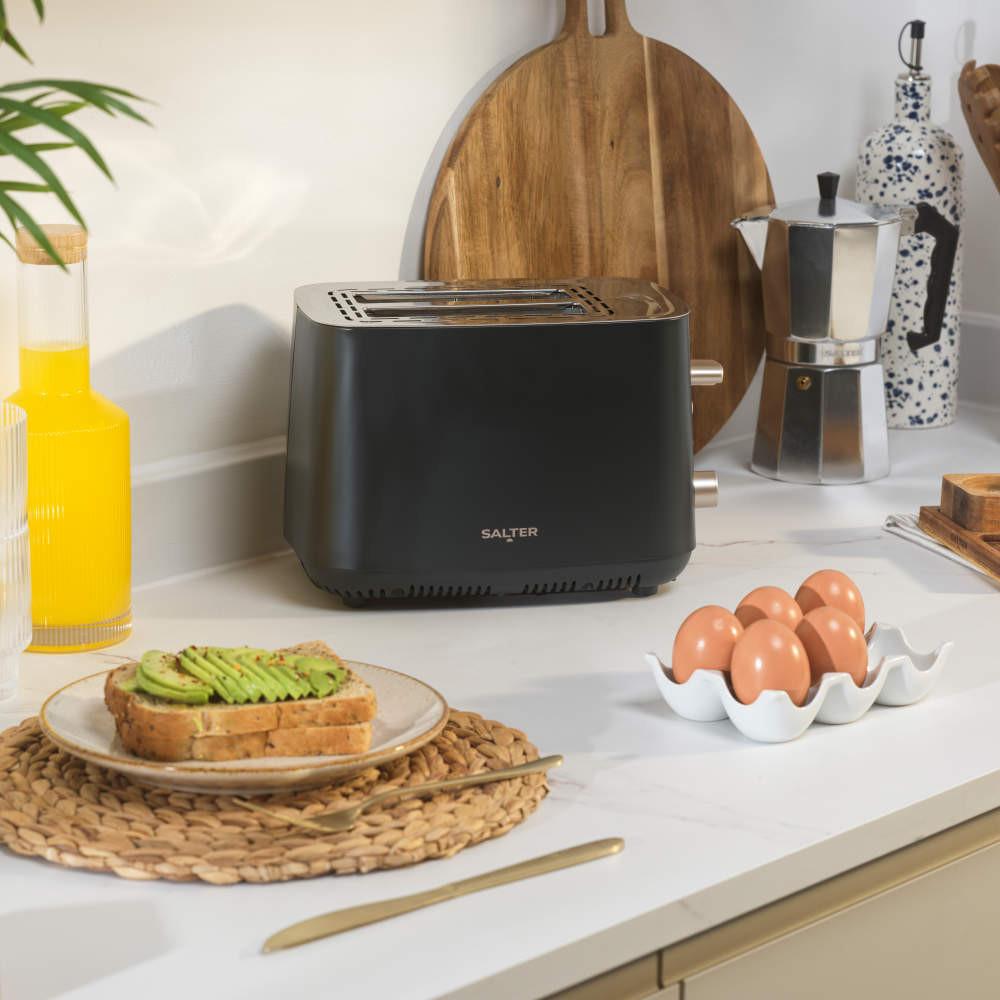 Salter Marino Kettle 2- Slice Toaster & Canister Set - Blue/Grey