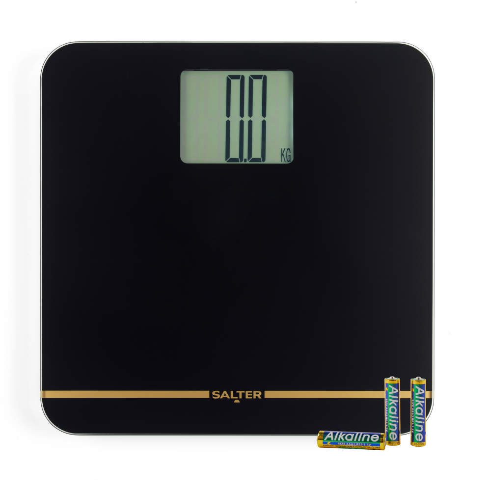 salter Max Digital Bathroom Scale – Supersize Display Black
