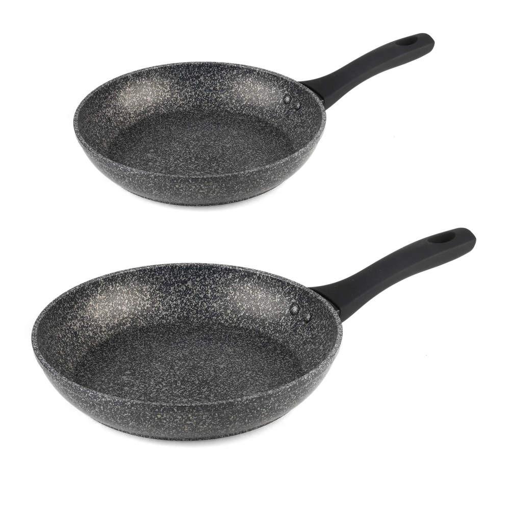 salter Megastone 2-Piece Thermo Collar Frying Pan Set - 20/32cm