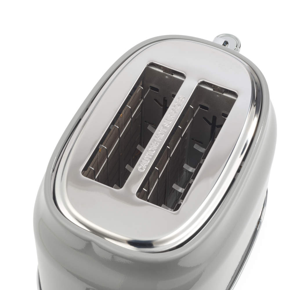 Salter Retro Grey Kettle 2-Slice Toaster & Microwave Set