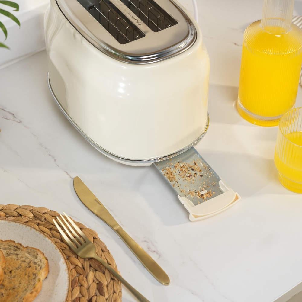 Salter Retro Kettle 2-Slice Toaster & Microwave Set – Cream