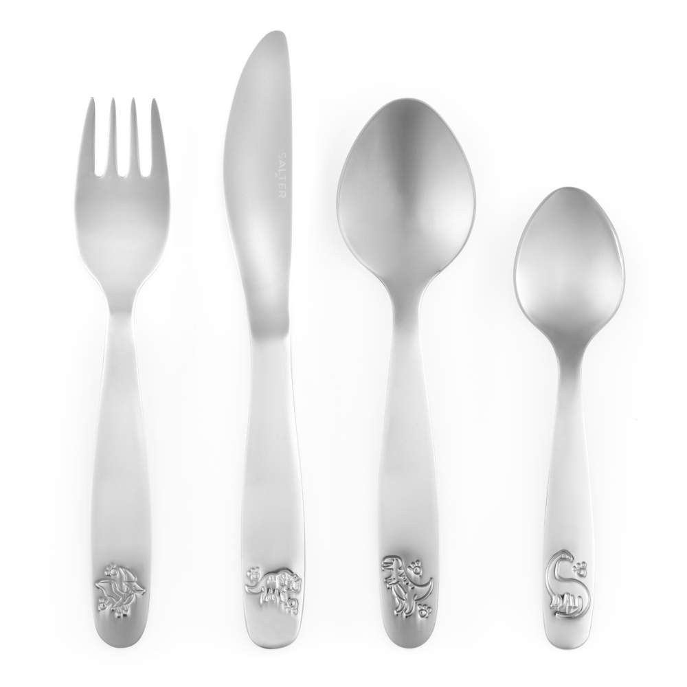 salter 12pc Kids Cutlery Set On The Farm - Silver