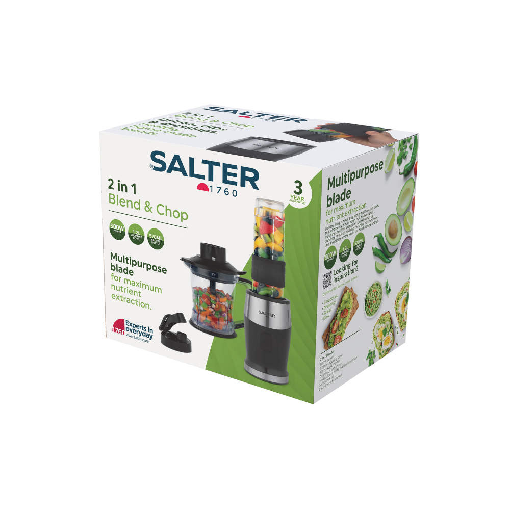 Salter 2-in-1 Jug Blender & Food Processor