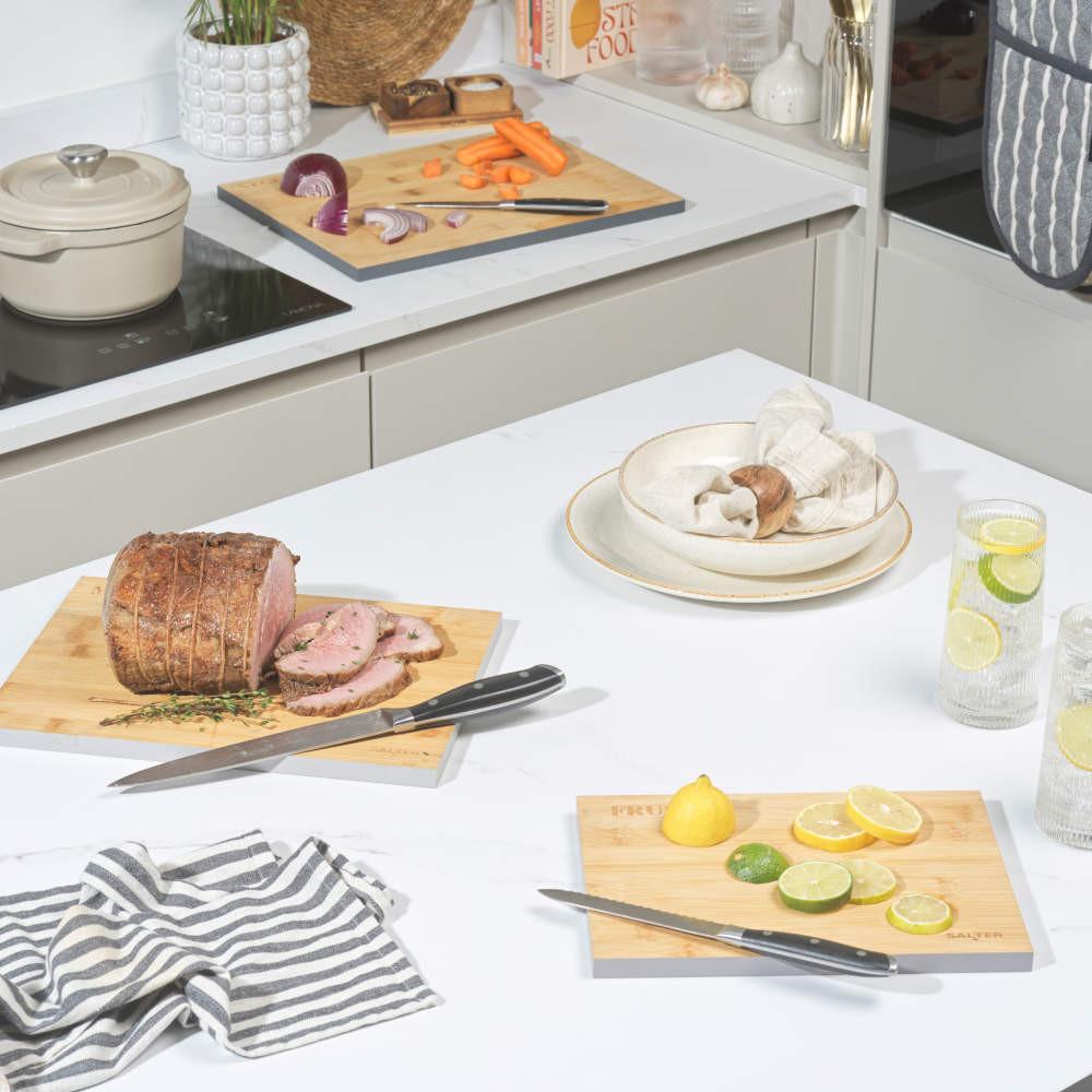 Salter 3-Piece Bamboo Chopping Board Set