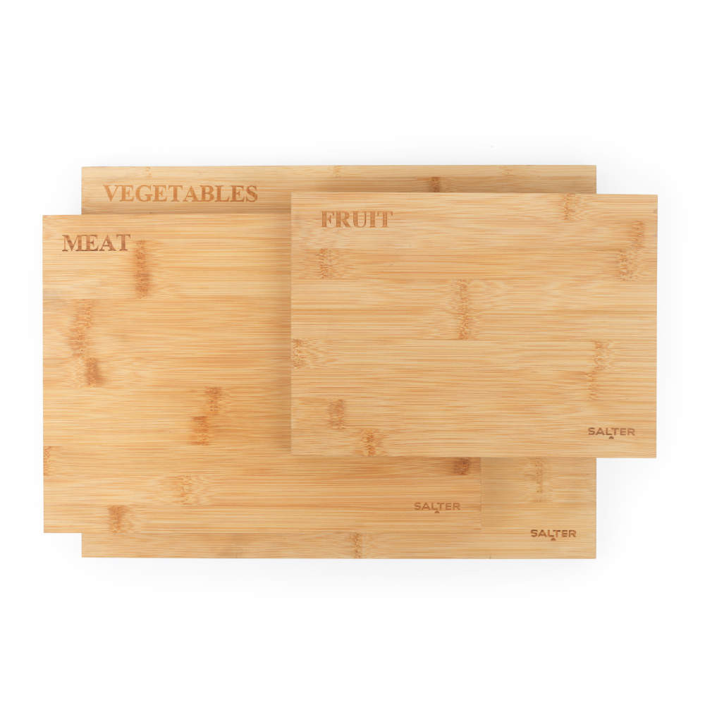 salter 3-Piece Bamboo Chopping Board Set
