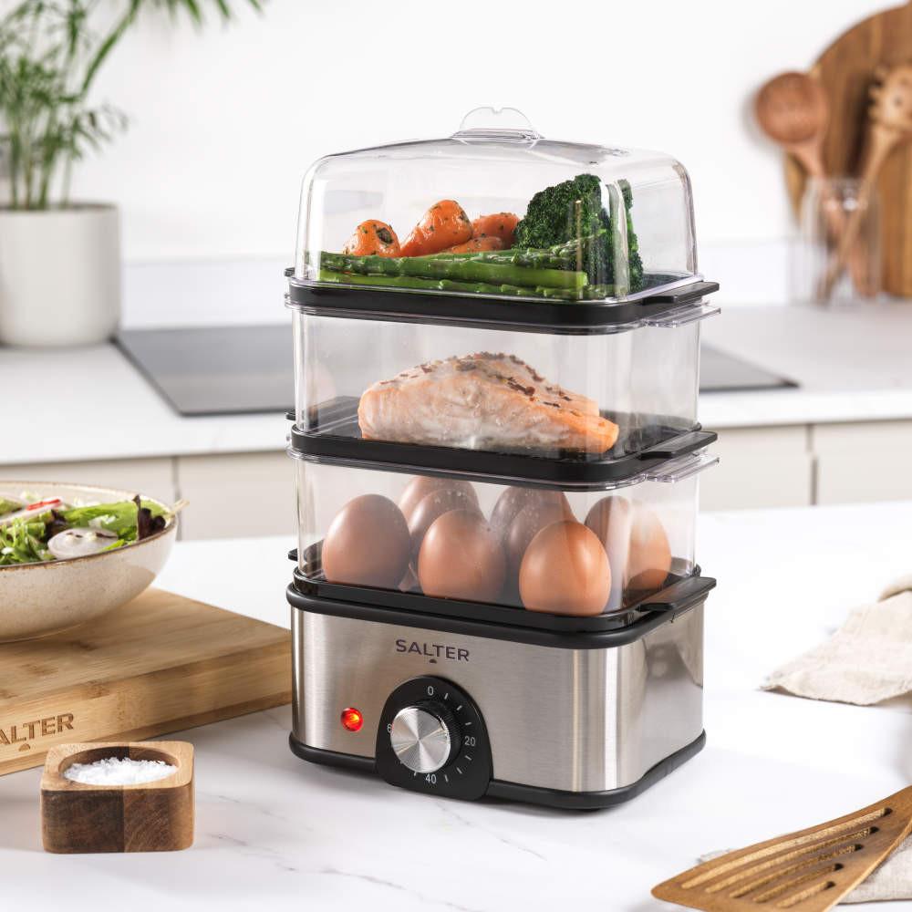 Salter 3-Tier 3L Food Steamer