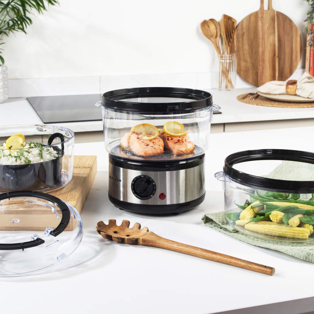 Salter 3-Tier 7.5L Food Steamer