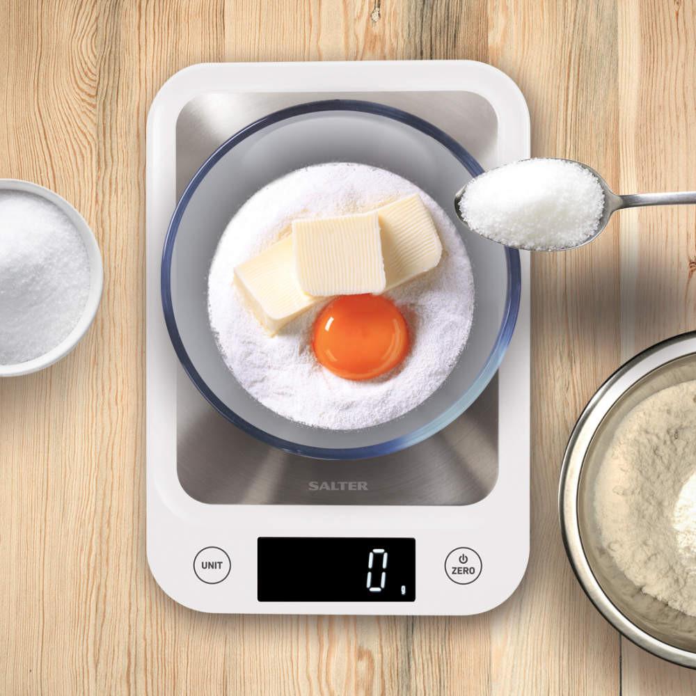 Salter 5kg Digital Kitchen Scale - White