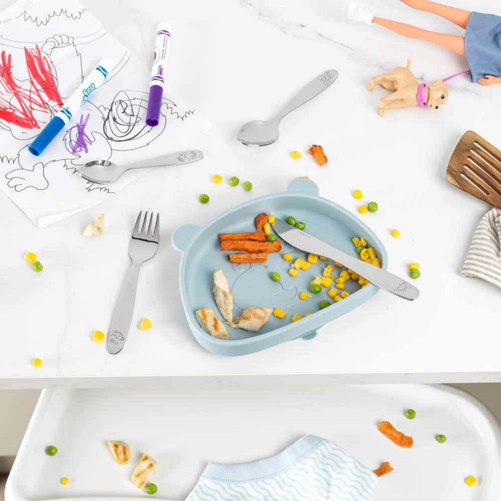 Salter 8-Piece Kids Cutlery Set - Dinosaur & Farmyard