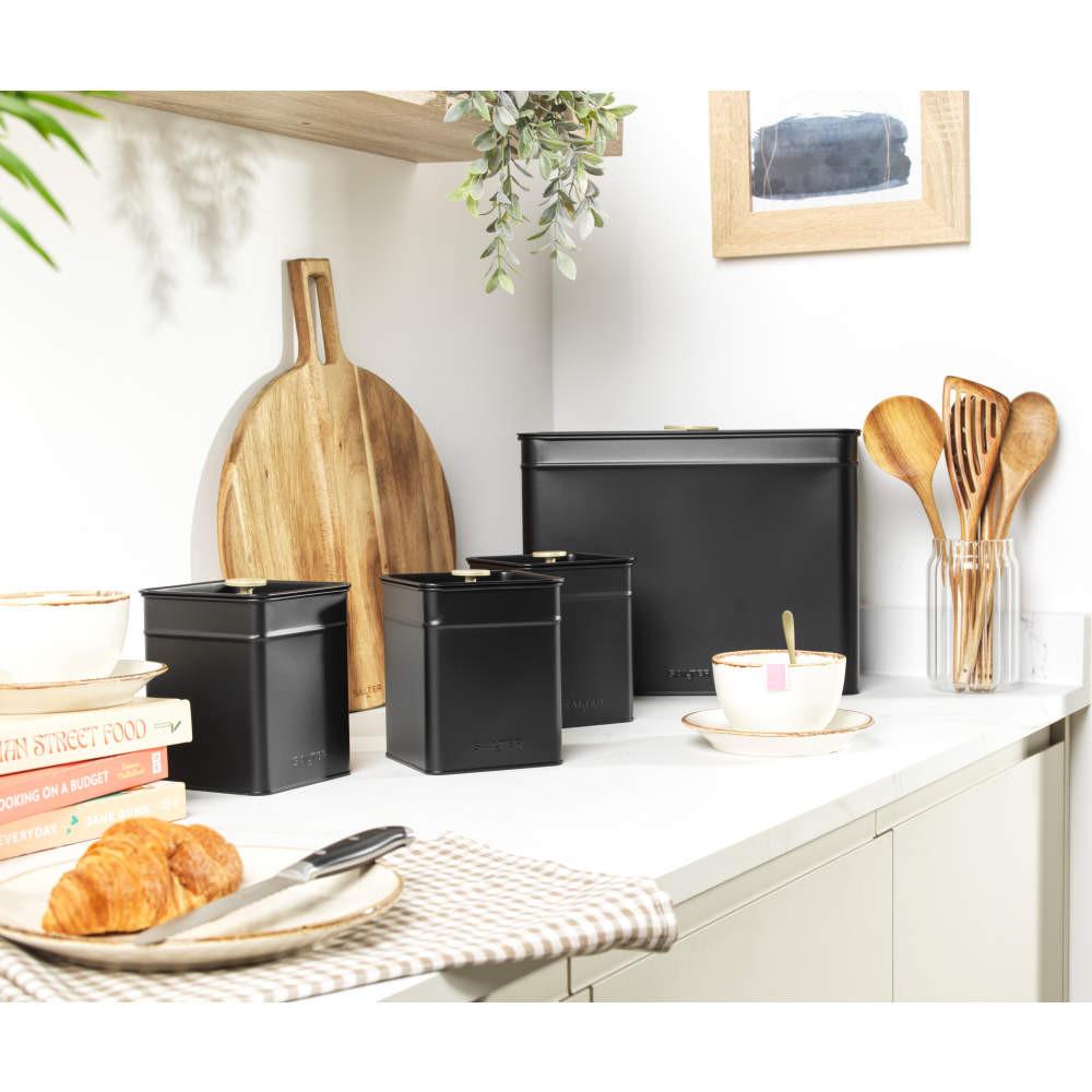 Salter Alchemy 4-Piece Countertop Set - Black/Gold