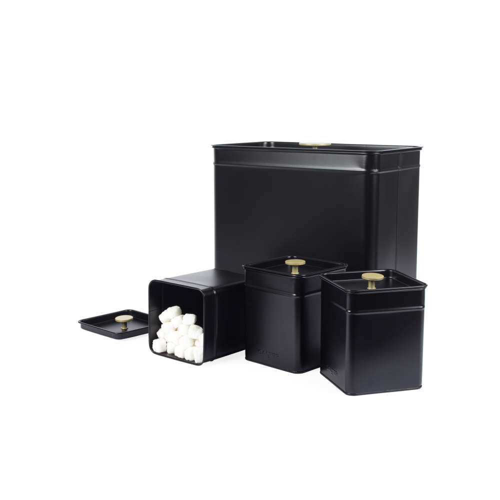 salter Alchemy 4-Piece Countertop Set - Black/Gold