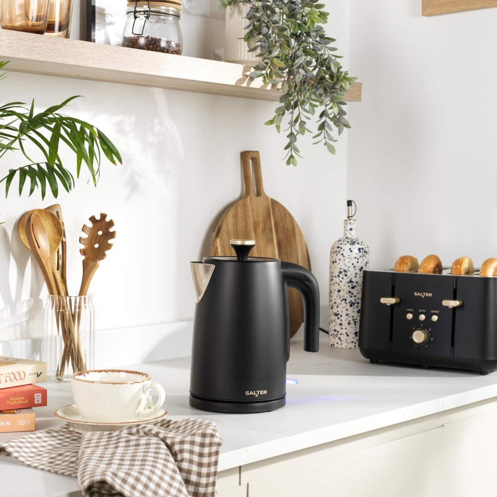 Salter Alchemy 4-Slice Toaster - Black/Gold