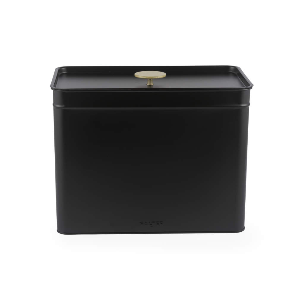 Salter Alchemy Bread Bin & Toaster Set - Black/Gold