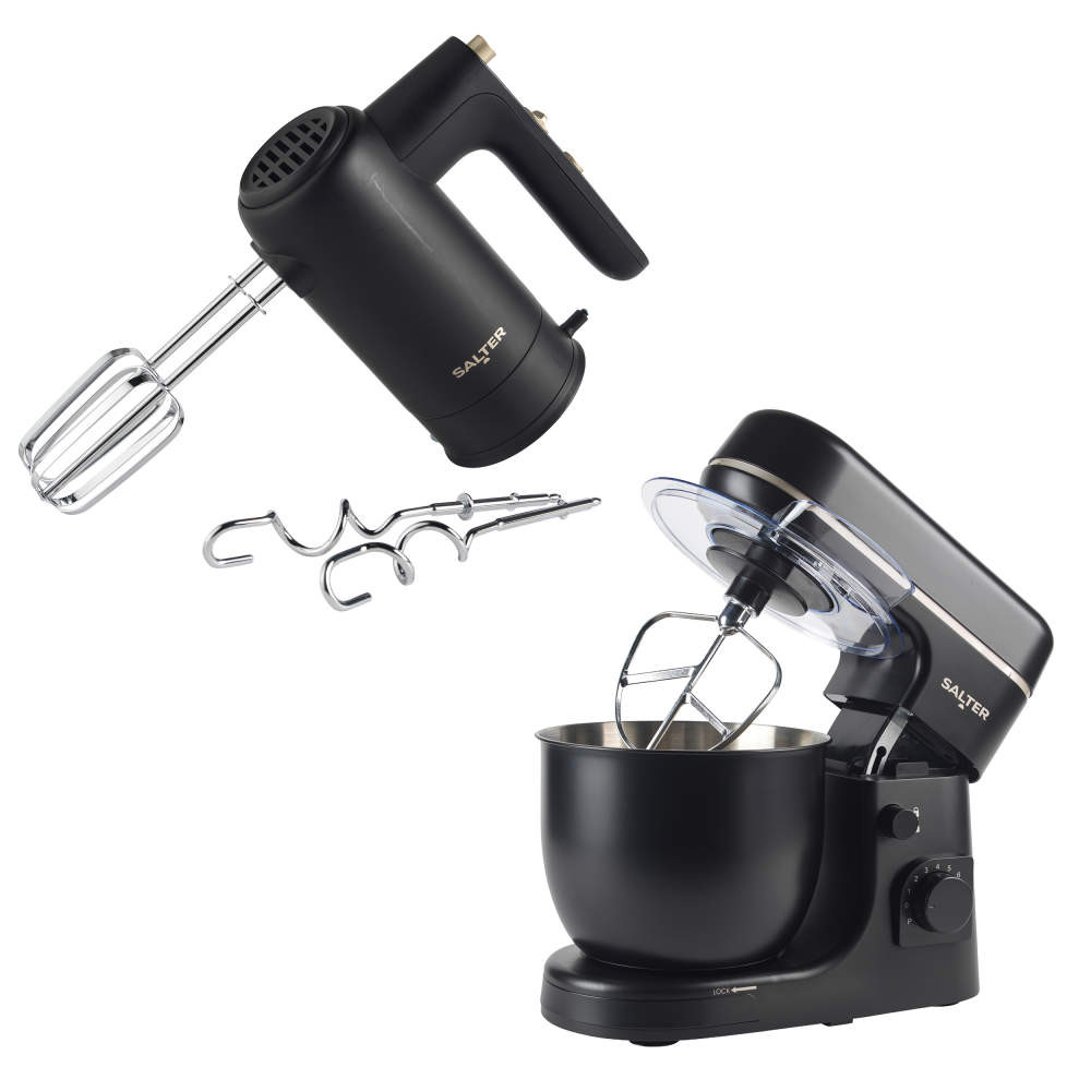 salter Alchemy Stand Mixer & Hand Mixer - Black