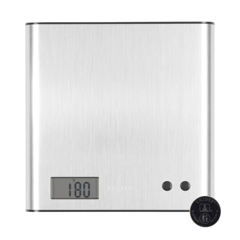 salter Arc Digital Kitchen Scale - Stainless Steel