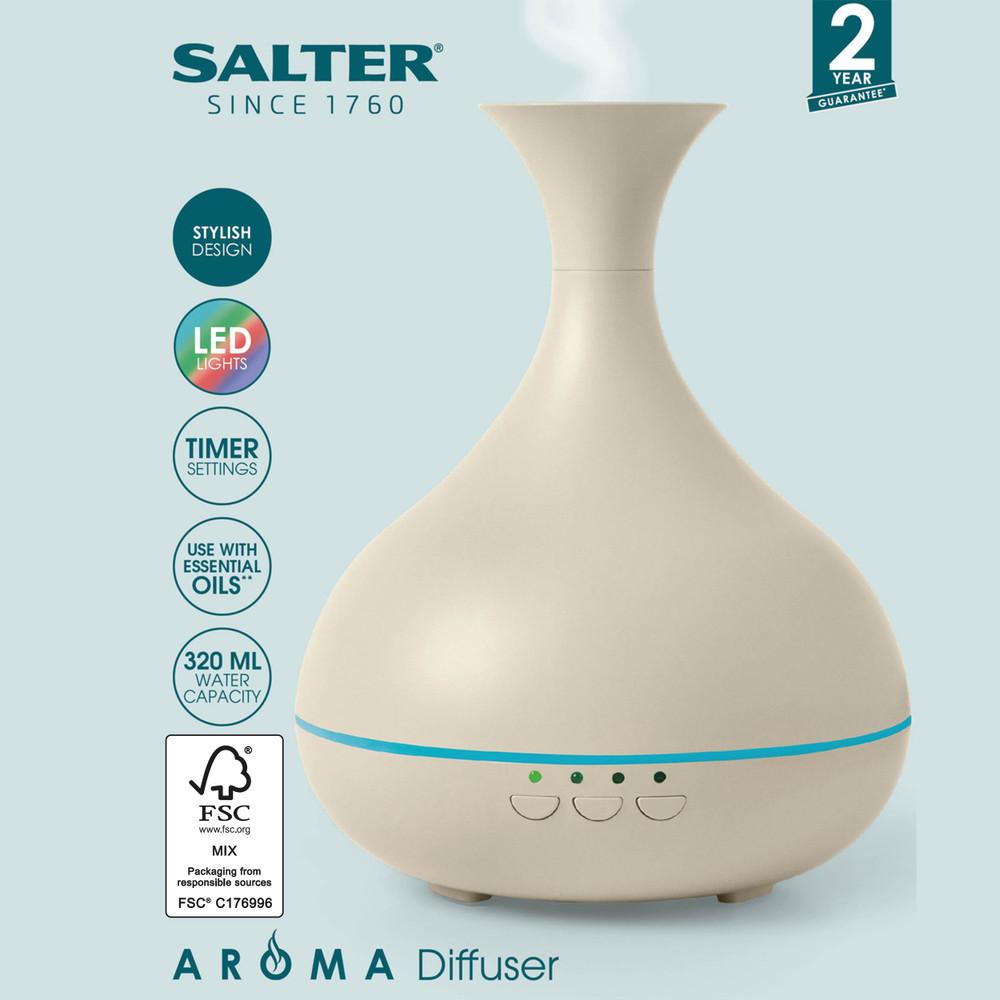 Salter Aroma Vase Essential Oil Diffuser - Nude