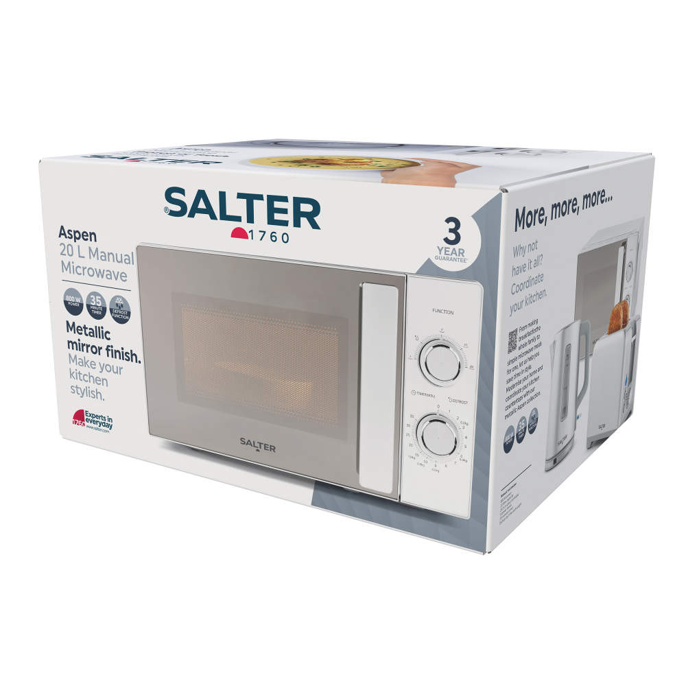Salter Aspen 20L Microwave – Silver