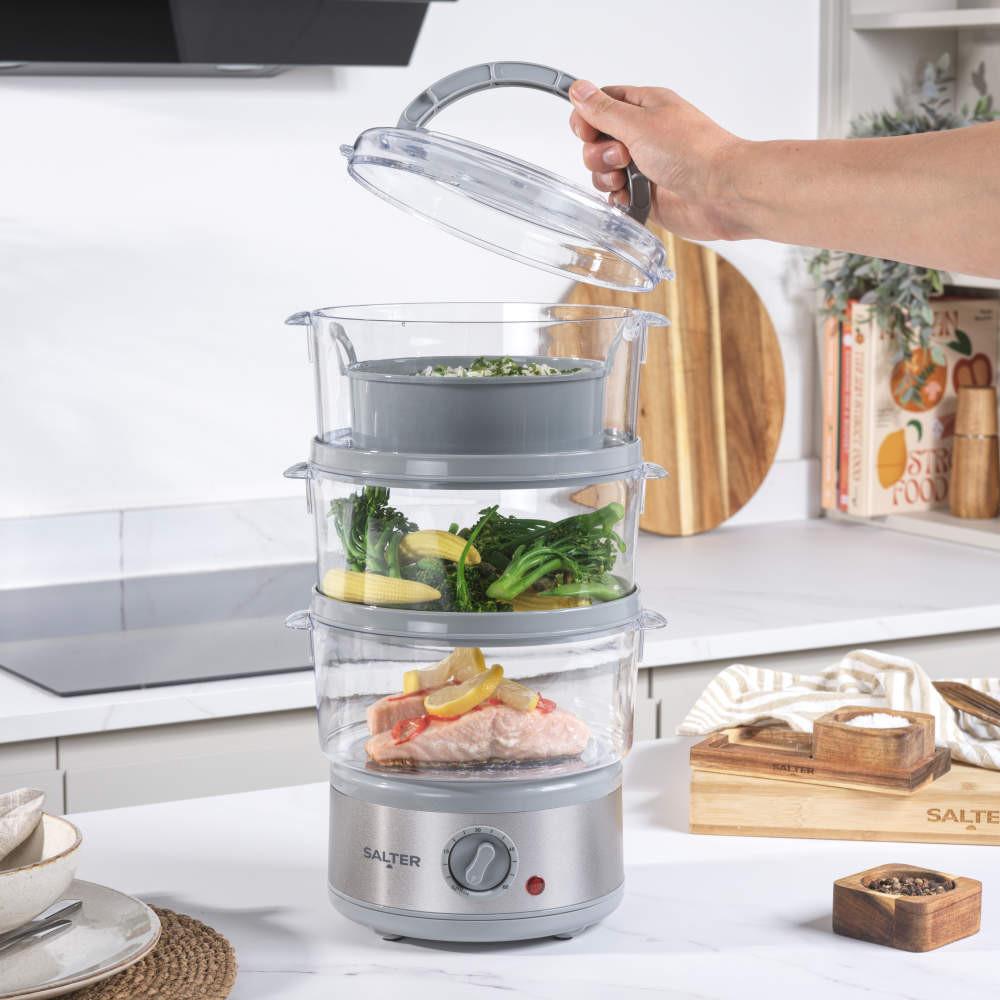 Salter Aspen 3-Tier Food Steamer – 7.5L