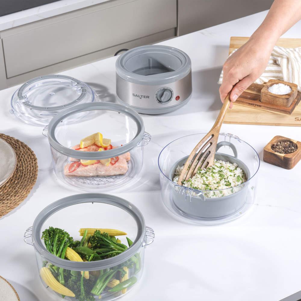 Salter Aspen 3-Tier Food Steamer – 7.5L