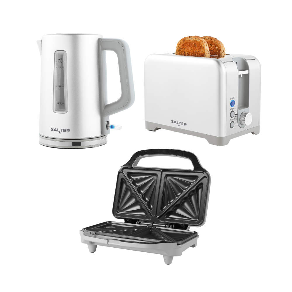 salter Aspen Kettle Toaster & Sandwich Toaster Set