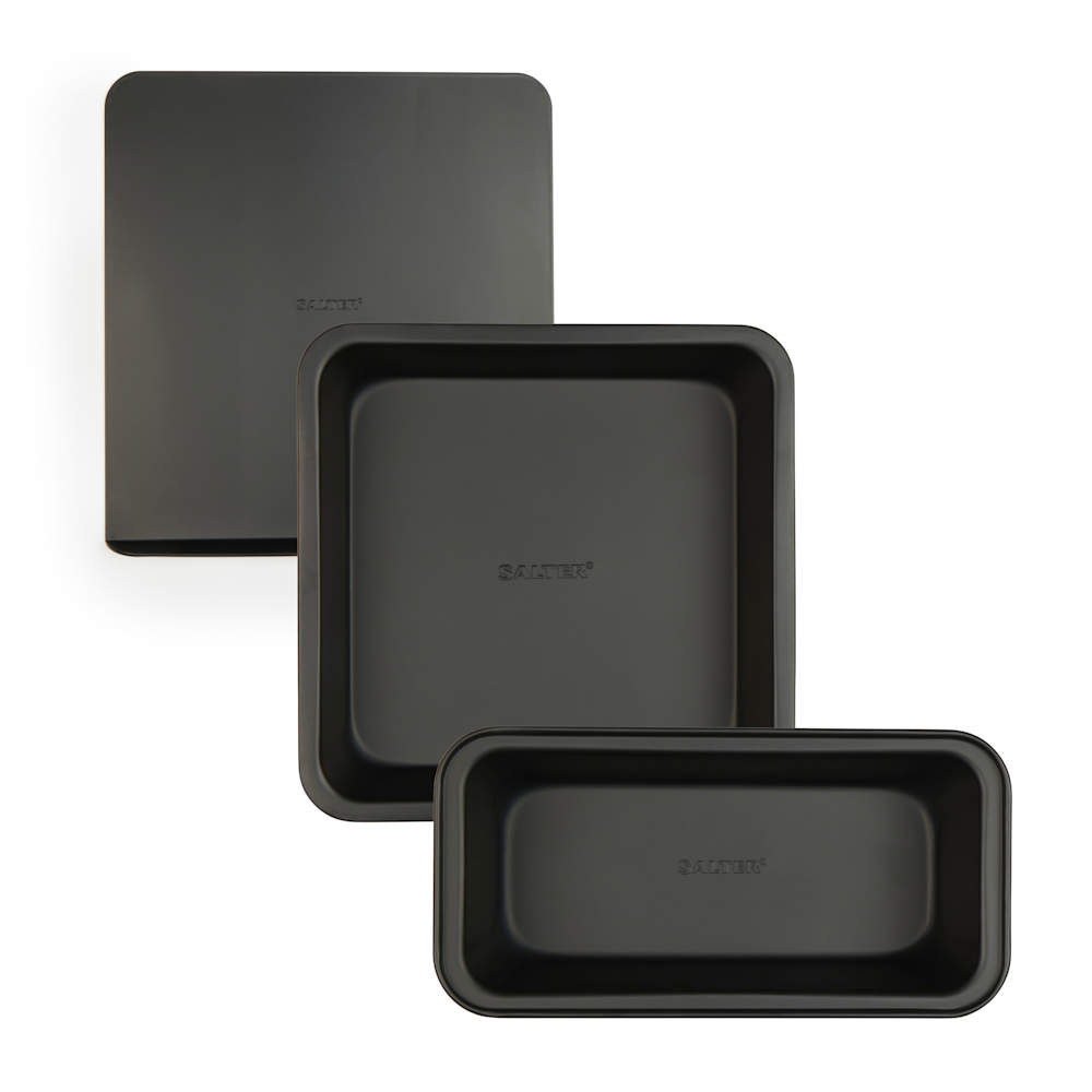 salter Bakes 3pc Bakeware Set – Black