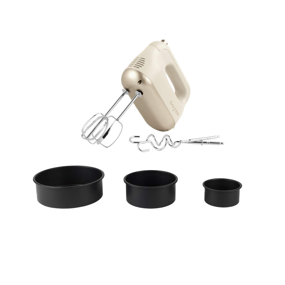 salter Bakes Hand Mixer & Cake Tin Set
