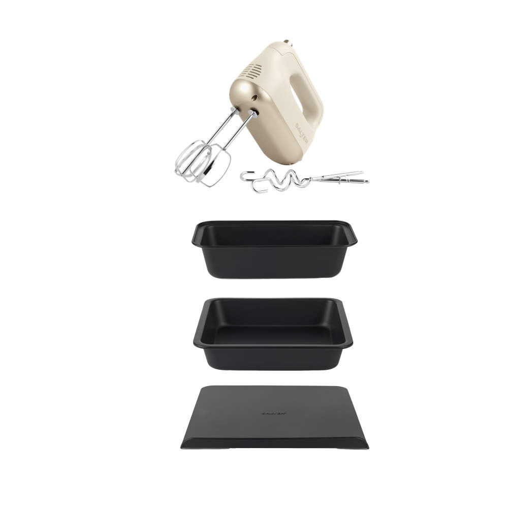 salter Bakes Oatmeal Hand Mixer & Bakeware Set