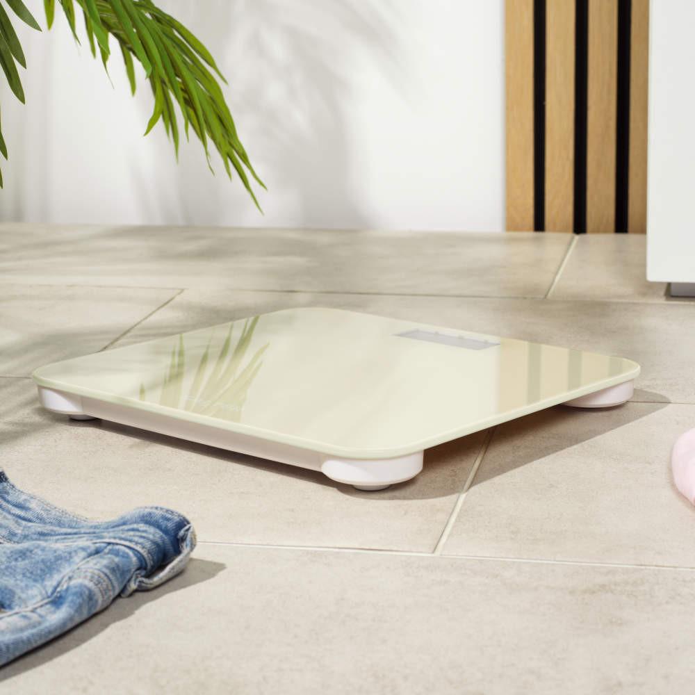 Salter Battery Free Digital Bathroom Scale – Cream