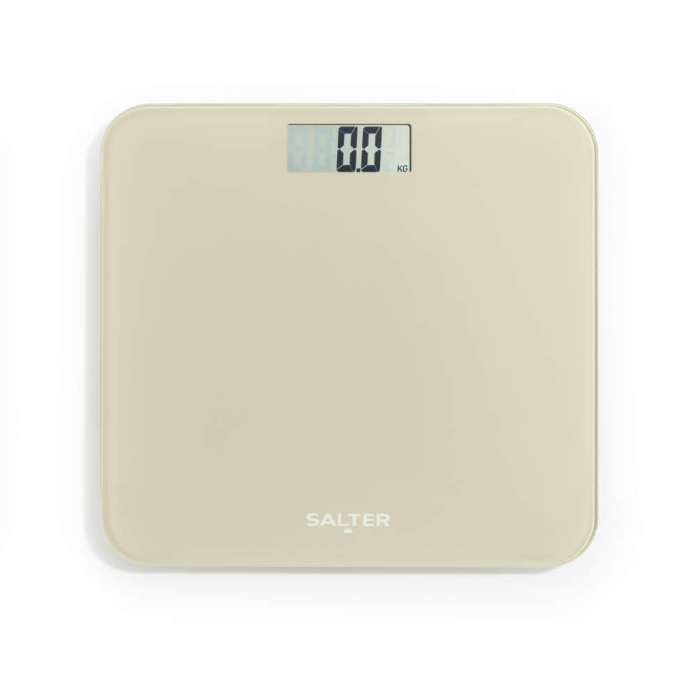salter Battery Free Digital Bathroom Scale – Cream