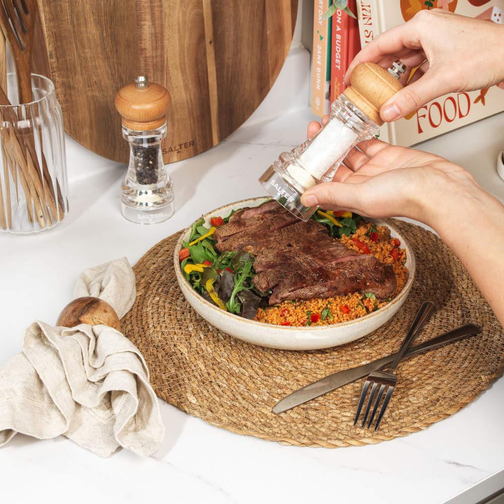 Salter Beech Wood Salt & Pepper Mills