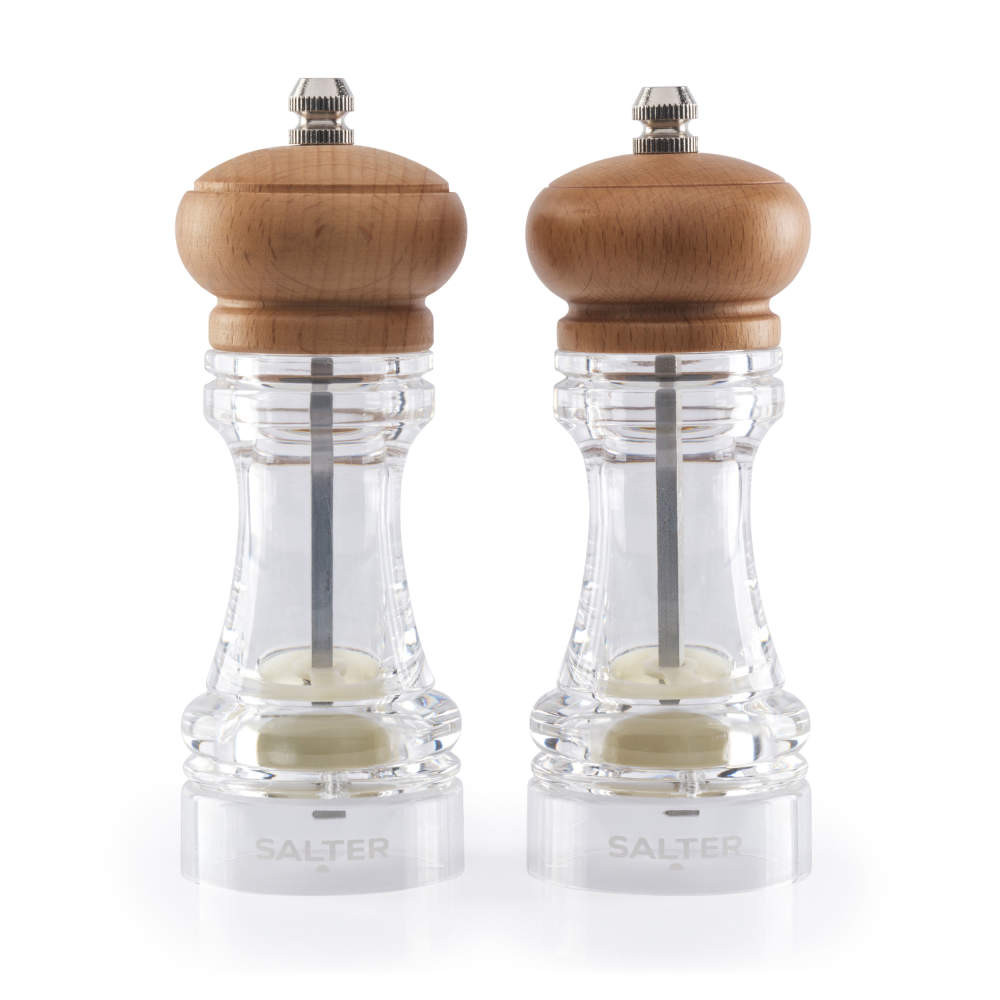 salter Beech Wood Salt & Pepper Mills