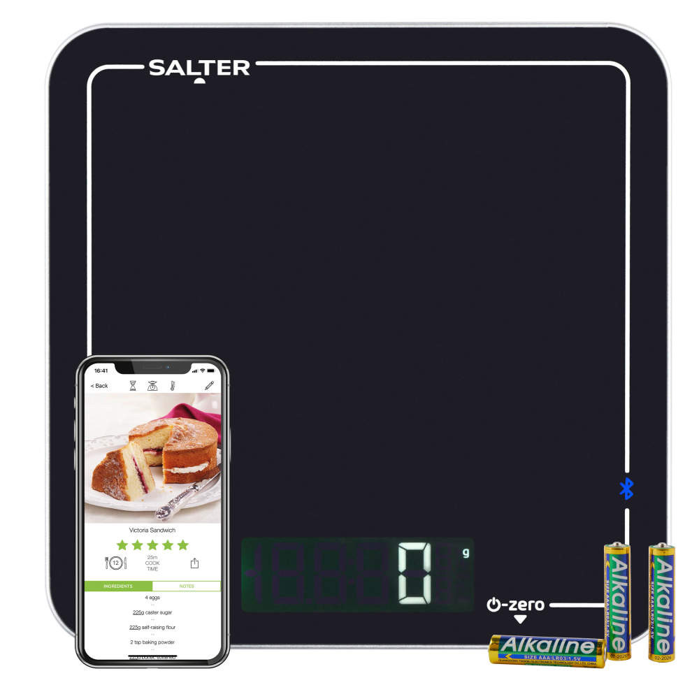 salter Bluetooth Digital Kitchen Scale - Black