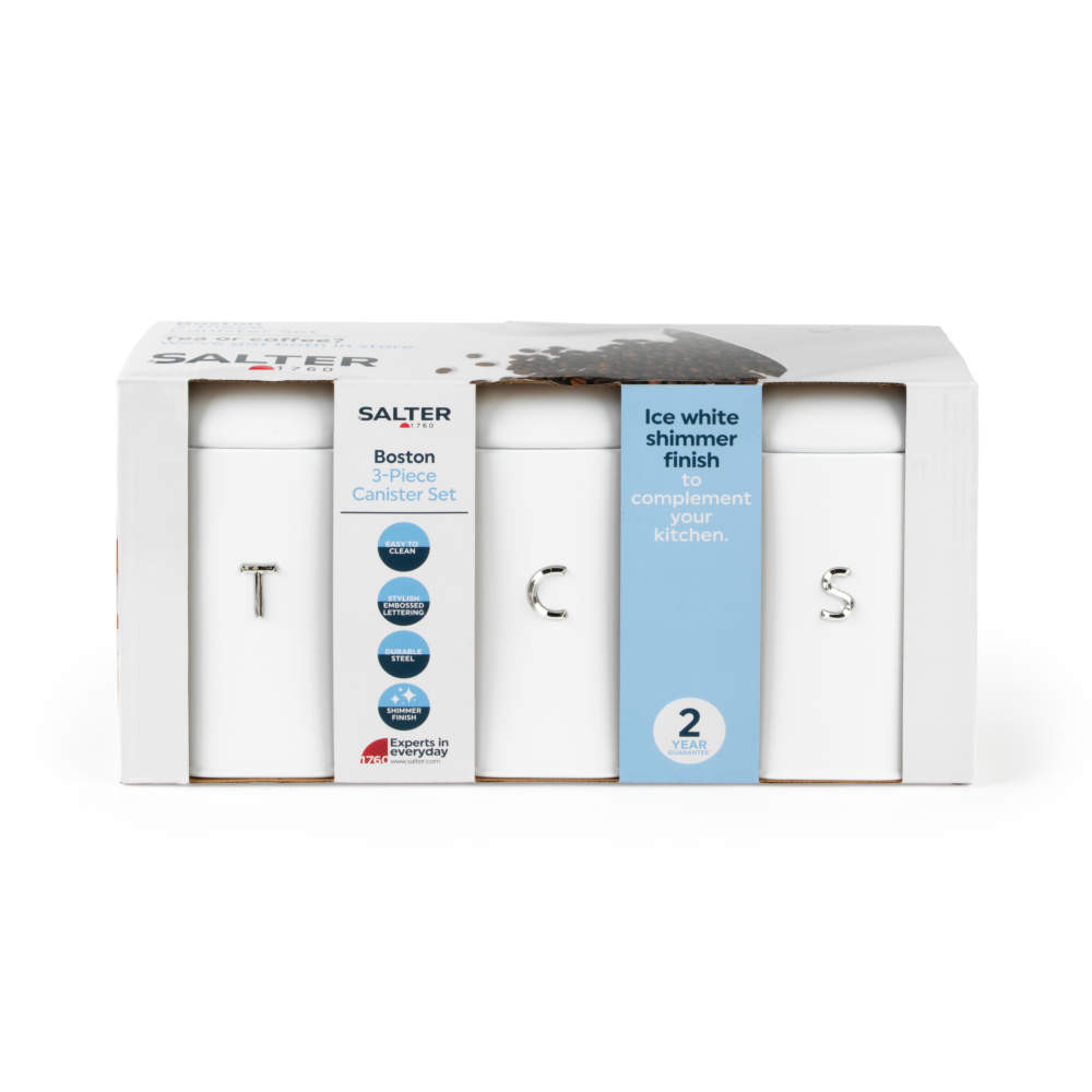 Salter Boston 3-Piece Canister Set